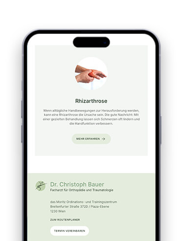 Referenzbild der Landingpages für Dr. Bauer