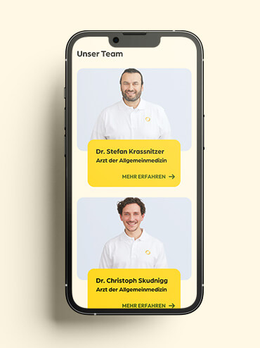 Referenzbild der Website des PVE Rabengasse