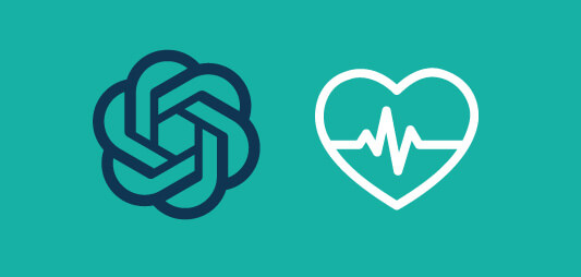 ChatGPT Health – KI-gestützte Gesundheitsanalyse mit Herz-Icon